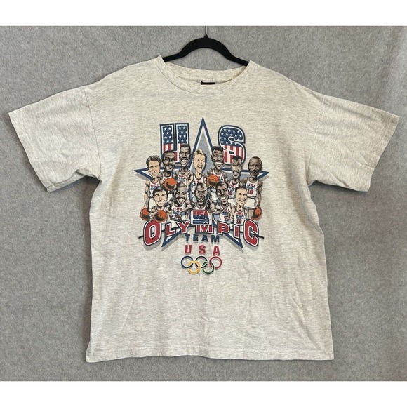 Salem Other - 1992 USA Olympic Basketball Dream Team Caricature T-Shirt XL Barcelona M. Jordan